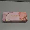 LANDOT Mini Hair Straightener Brush - Ionic Heated Straightening Brush for Frizz-Free & Smooth Styling, Compact Lightweight Dual Voltage Travel Flat Iron Comb for Medium Short Hair, Black