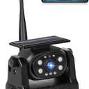 Wireless Backup Camera Solar WiFi - Magnetic Ease of Use Hitch Trailer Truck HD 1080P Clear Night Vision No Lag Rechargeable Rear View Camera Car RV Camper Steady Connection to Phone