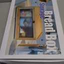 Bamboo Bread Box for Kitchen Counter-Large Capacity Bread Storage Container Farmhouse Bread Box with Window Bread Holder