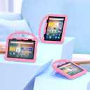 Tablet Case for Kids(2024/2022/2020 Release,12th/10th Generation),Incompatible with iPad Samsung,Shock Proof Friendly,360 Rotating Grip Stand,Portable Handle Kid-Proof Case (Light Pink)