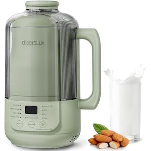 9 in 1 Nut Milk Maker Machine, 40oz Nut Milk Maker for Soy, Almond, Oat, Plant Based Milks and Non-Dairy Milk, Automatic Soy Milk Maker with Low Noise/12-hour Delay Start/Auto Clean/Keep Warm