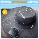 Solar Fan Hat for Men Women, Wide Brim UPF50+ Sun Hat with 2 Removable Fan 3-Speed Wind Solar&USB Charging (Camo Khaki)