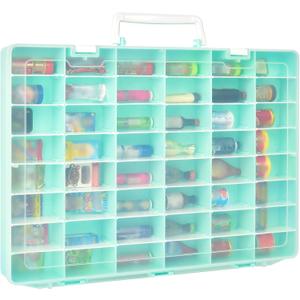 FULLCASE Case Compatible with 5 Surprise for Mini Brands Toys Series 1-4 Mystery Capsule Storage, for Mini Mart Collection Organizer for Collectibles(Case Only) (Green)