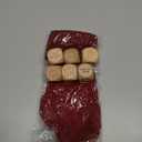 6 Pcs Christmas Swap Gift Exchange Dice with Stocking, Christmas Game Dice Group Ice Breaking Party Games for Family Party Gifts for Xmas(Light Brown)