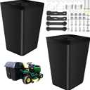 2 Set of AM122416 Grass Bag, Compatible with John Deere AM101602 Grass Bags, Fits Series 100 L110 X110 125 D100 LA120 Z225 & More