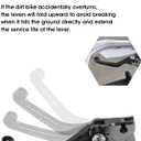 JFG Racing Dirt Bike Clutch Lever,Motorcycle Billet Pivot Foldable Clutch Brake Lever for CRF150F/CRF230F 2003-2017 CRF250F 2019-2022 Dirt Bike Enduro - Black