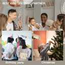 2 x Allstarry 72pcs 3 pack Children Nails Press on Pre-glue Full Cover Bear Sunflower Doughnut Short False Nail Kits Lovely Gift for Children Little Girls Nail Art Decoration - Pink Party