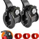 Barbell Clips 1 Inch Quick Release Weight Clamps 0.9-1.18inch Multi-Size Adjustable Olympic Clamps for Bars (Black + Red)