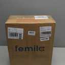 FEMILA 15" Exterior Wall Sconce, 2-Pack Outdoor Waterproof Wall Lights Fixture, Anti-Rust Matte Black Finish with Water Ripple Glass,4FD54B-2PK BK-SD