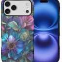 DAIZAG Case for iPhone 17 Pro Max,Lovely Phone Case for Girls Women,Scratch Resistant Shockproof Protective Cover-Gradient Color Flowers