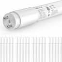 JESLED 2 Pack 4FT T8 LED Bulbs, 18W 2400LM 4000K Led Tube Light, Plug and Play or Ballast Bypass, Hybrid Type A+B T10 T12 Fluorescent Bulbs Replacement, Single or Double End Powered, ETL
, Set name: 5000K 20P