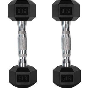 RitFit Rubber Coated Hex Dumbbell Set with Rack, 5-780LB for Home Gym Strength Training, Anti-Slip Knurled Handle, Hexagon Anti-Roll, Heavy-Duty Storage Rack