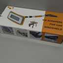 helloleiboo 39.8" Snow Brush for Car Extendable Snow Broom Detachable Ice Scrapers with 12-Inch 180 Pivoting Brush Head for Car Truck SUV (Orange)