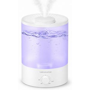 MegaWise Ultrasonic Cool Mist Humidifier SK7620 - 1.5L Capacity, Whisper-Quiet Operation, Adjustable Mist Output, Auto Shut-Off - Ideal for Home, Office, Baby Room, and Bedroom