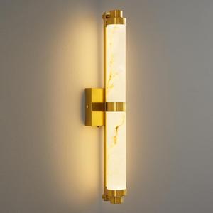 23.6" Modern Wall Sconce, 5CCT Dimmable LED Bathroom Vanity Light, Brushed Gold Wall Light with Resin Shade, 20W Hardwired Vanity Lighting for Bedroom, Living Room, Hallway