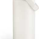 ENCOOL Insulated Water Bottle with Straw Stainless Steel Water Bottle, Leak-Proof, BPA-Free, Double Wall Vacuum Keeps Cold for 24 Hours for Sports, Travel, School (32 oz, Cream Moon)