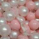 Ball Pit Balls Pack of 100 200 500 - Star and Round Set BPA Free Phthalate Free Non-Toxic Crush Proof Play Balls Soft Plastic Balls for Toddlers Baby Kids Birthday Pool Tent Party