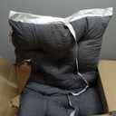 Outdoor Chair Cushions All Weather Replacement Patio Seat Pads Waterproof Outdoor Patio Furniture Cushions with Back and Ties for Wicker Chairs,41.7 * 20.8" Dark Grey