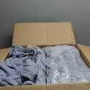 Buryeah 48 Pack Oeko-tex Certified Wedding Flannel Throw Blanket Bulk 50 x 60 Inch Soft Fleece Lap Blanket with Thank You Cards Ribbon for Guests Sleepover Spa Slumber Favors Gifts (Light Gray)