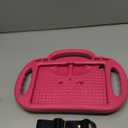 Fire HD 8 & HD 8 Plus Tablet Case for Kids(12th/10th Generation, 2024/2022/2020 Release), Sanyetral Lightweight Shockproof Cover with Shoulder Strap, Stand and Handle Not for Nokia TCL Samsung -Pink