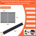 22.5" Flavorizer Bars & 17.5" Grill Grates for Weber Genesis Silver B/C, Genesis Gold Platinum B/C, Weber Spirit 300 with Side Knobs, Spirit 700, Grill Parts for Weber Spirit 900, Weber 7537 7525
