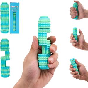 Little Ouchies Pro Fidget Toy 6-in-1 Keychain with Button Click, Spinner, and Pain Stim Sensory Tool for Stress Relief