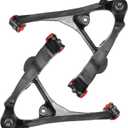 Front Lower Control Arms with Polyurethane Bushings for 1999-2006 Chevy Silverado GMC Sierra 1500, 2000-2006 Suburban 1500 Tahoe Yukon/Yukon XL 1500, 2002-2006 Avalanche 1500 Escalade/Ext (2PC)