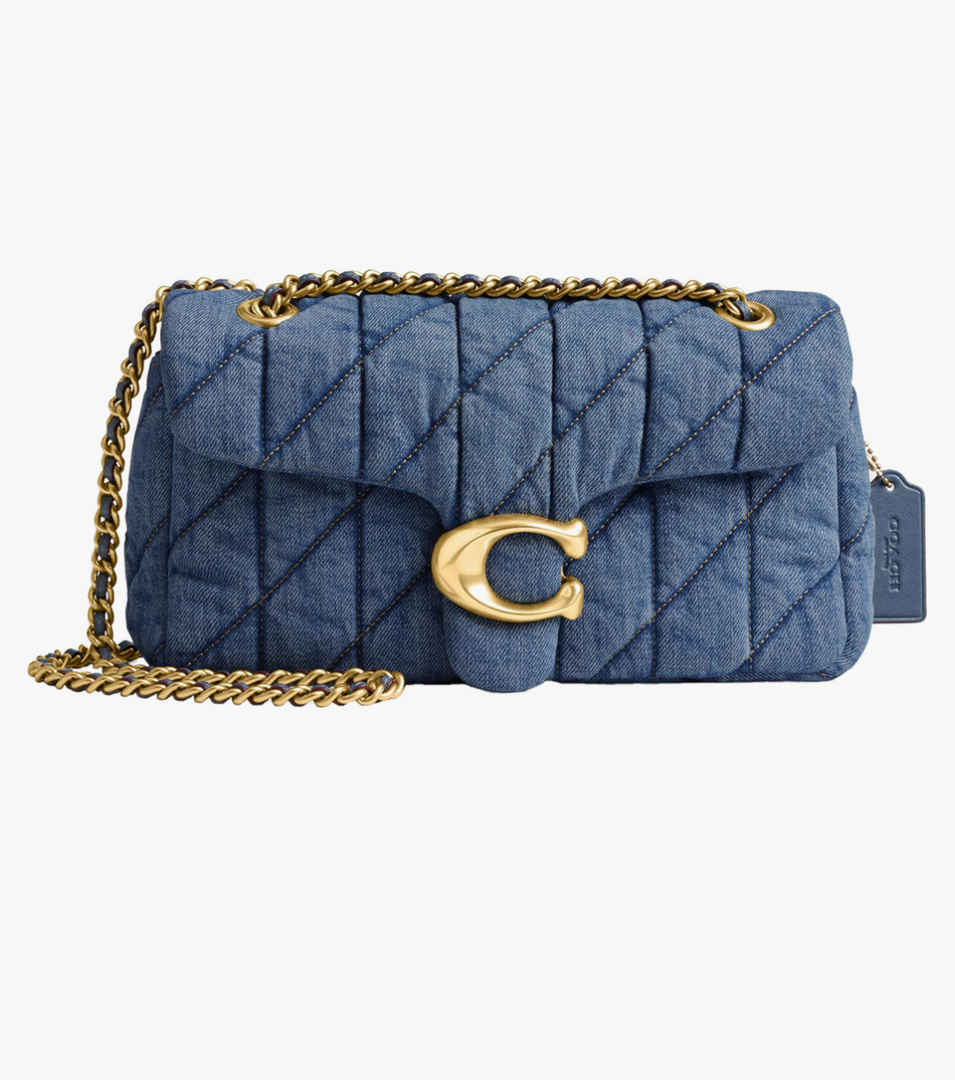 COACH Women's Pebble Tabby Shoulder Bag
Quilted, with Chain, 26