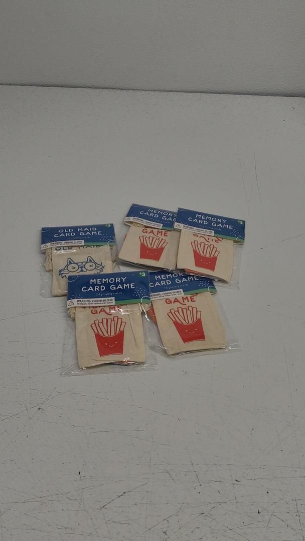 Old Maid and Memory Cards Game, Pack of 5