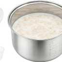 Stainless steel inner pot of rice cooker - compatible with aroma rice cooker ARC-914SBD, ARC-994SGreplacement pot.