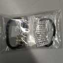 Molain 2Pcs Sparkly Rhinestone Hair Ties Ponytail Holder Fashion Elastics Scrunchies Fancy Crystal Hair Ties Rhinestone Hair Accessories for Thin Thick Hair Women Girls Hair Bands