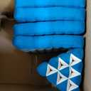 Leewadee Comfortable Japanese Floor Mattress - Thai Floor Bed with Triangle Cushion - Futon Mattress - XL Extra Long Thai Massage Mat, 89 x 20 inches, Light Blue, Kapok Filling Size: 4 seating segments