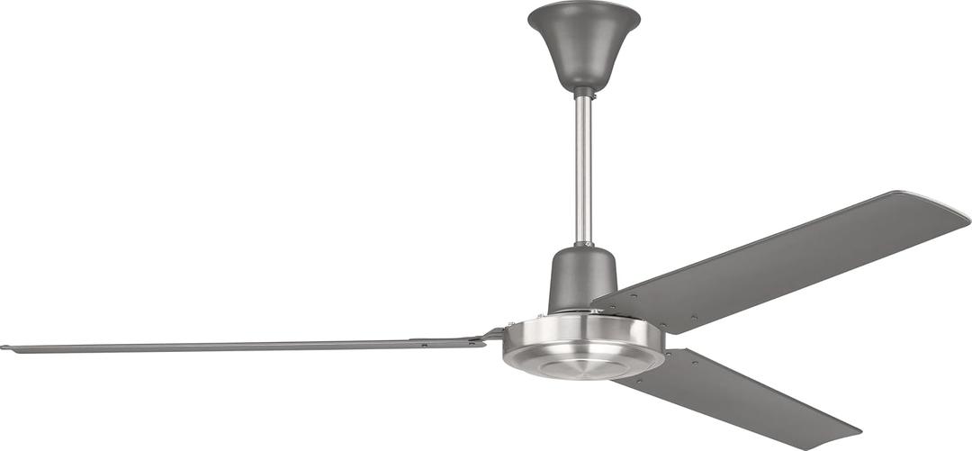 Craftmade UT56TBNK3MR Utility 56" Ceiling Fan with Wall Control, Titanium/Brushed Polished Nickel