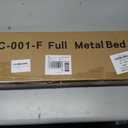 Full Metal Bed Frame, 7 Inch Low Heavy Duty Platform Bed Frames Full Size for Box Spring and Mattress, Easy Assembly, Noise-Free, Adjustable, Black