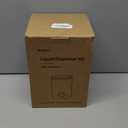 1 Glass Laundry Detergent Dispenser with Black Bamboo Lid - 120 Oz Liquid Detergent, Laundry Soap & Fabric Softener Dispenser for Laundry Room Organization and Storage with 1 Cups & 4 Labels