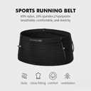 Running Belt for Men Women with 250ml Water Bottle, Lightweight Reflective Waist Pack for Running, Hiking, Training - L