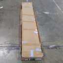 Double 1884 Inch Glass Barn Door Slab and 6.6ft Hardware Kit Included, 3 Frosted Glass, LVL Wood Panel Covered with White Water-Proof Scratch-Proof PVC Surface, Simple DIY Assembly