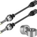 Youxmoto Rear Left/Right CV Axle & Wheel Bearing Kit Fit for Polaris Ranger 570 Full Size)/ 900 1000 XP EPS Crew 2013 2014 2015 2016 2017 2018, CV Axle Drive Half Shaft