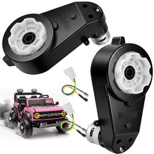 24V Motor Gearbox Replacement for Ride On Toys 2 PCS RS555 High Speed 40000RPM Upgrade Kit Powered Wheels Drive Engine for Power Wheels Kids Electric Cars