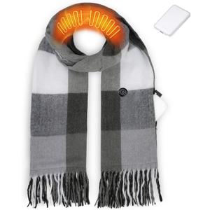 EN'DA professional Rechargeable Heated Scarf for Women and Men,Electric Scarves with Battery