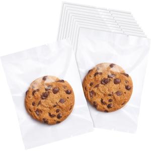 100 Pcs 5x7 Transparent Heat Seal Bags for Cookies,Clear Cookie Bags with Seal,Small Treat Bag for Baked Goods