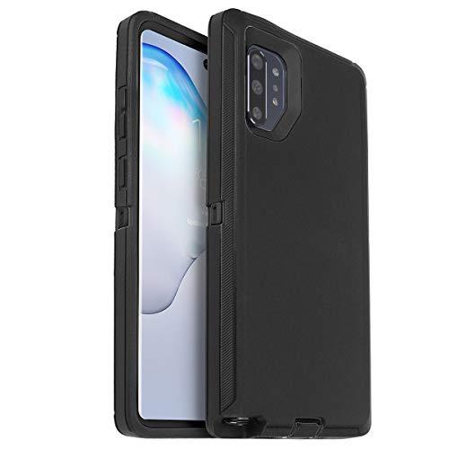 AICase for Galaxy Note 10 Plus Case, Drop Protection Full Body Rugged Heavy Duty Case with Screen Protector, Shockproof/Drop/Dust Proof 3-Layer Protective Cover for Samsung Galaxy Note 10 Plus Black