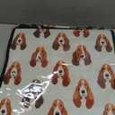 Basset Hound Crossbody Bag for Women, Cute Dog Print Shoulder Bag with Adjustable Strap, Zipper Pockets, Lightweight Casual Travel Purse