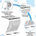 20 Pcs Wire Mesh Cable Tray Ceiling Hanging Hook, Basket Tray Ceiling Support Hang Bracket, Galvanized Steel Hanging Hook for Network, Fiber Optic, Cabling Accessory (Silver)