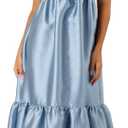 Petal & Pup Women's Betina Bow Front Maxi Dress M