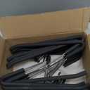 Open Ended Pants Coat Hangers, 20 Pack Non-Slip Foam Padded Pants Hangers, Space Saving Heavy Duty for Jeans, Trousers, Slacks