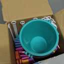 Holady 5'' Inch Sand Beach Buckets Pail with Shovels,Water Bucket for Beach Fun Great Summer Party Accessory(24 Bucket+24 Shovels)