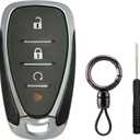 Replacement Smart Key Fob Case Shell fit for 2017-2018 Chevy Bolt 2018-2020 Equinox 2017-2020 Trax 2018-2020 Sonic 2016-2019 Volt Cruze Keyless Entry Key Fob Cover