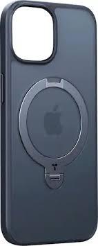 TORRAS UltraMagnetic Ostand for iPhone 16 Pro Case Translucent Matte Black | Compatible with MagSafe, Military Grade Drop Protection, Stronger Magnetic, Shockproof Airbag, Camera Control, Color Buttons, Slim Anti-Scratch