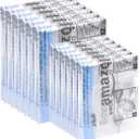 Roll-Up Travel Zipper Storage Bags, 12 count (6 Small & 6 Medium), Multiple, Clear